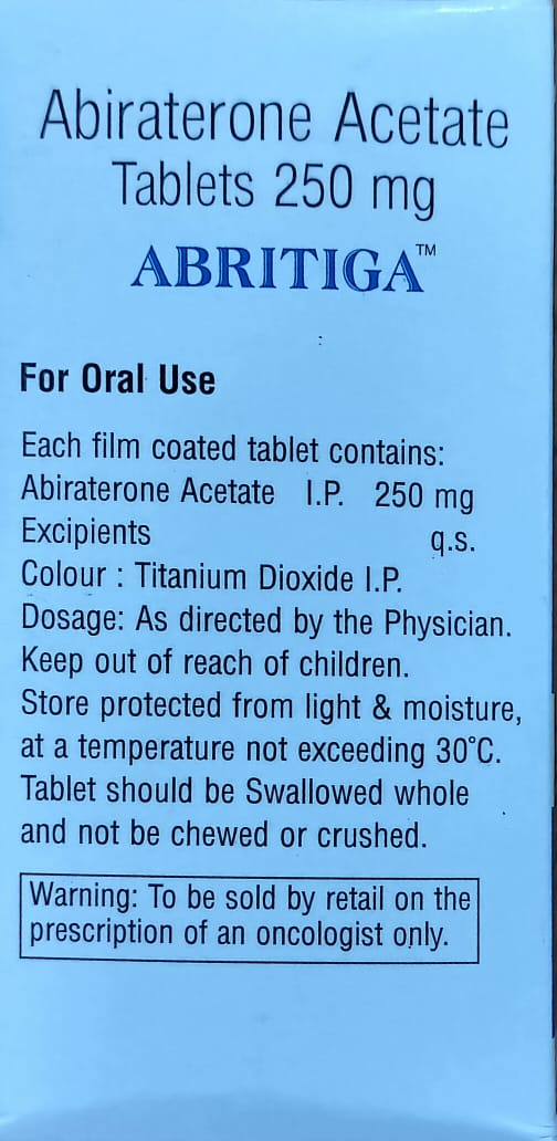 Abritiga 250mg - Abiraterone Acetate Tablets