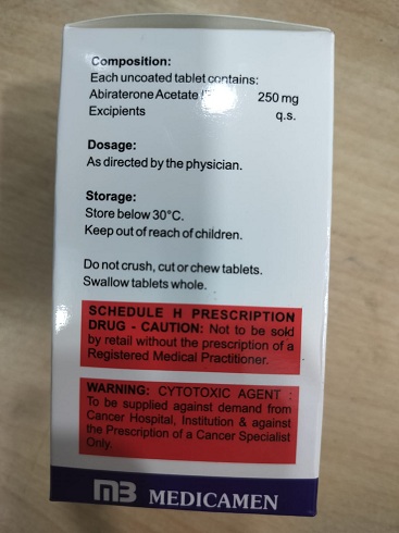 Abtmed 250mg - Abiraterone Acetate Tablets